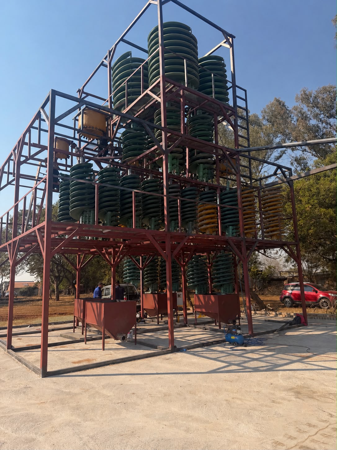 Vel Mining spiral wash plant at Mooinooi